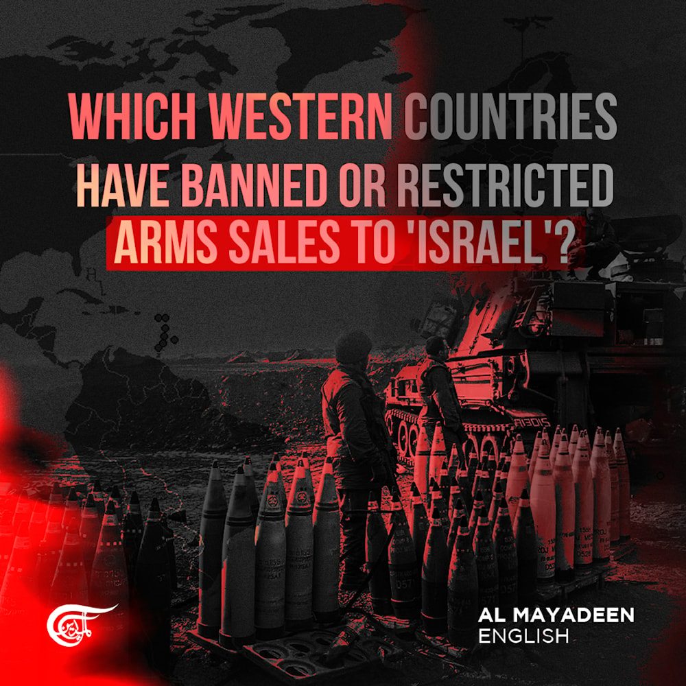 Which Western countries have banned or restricted arms sales to 'Israel'?