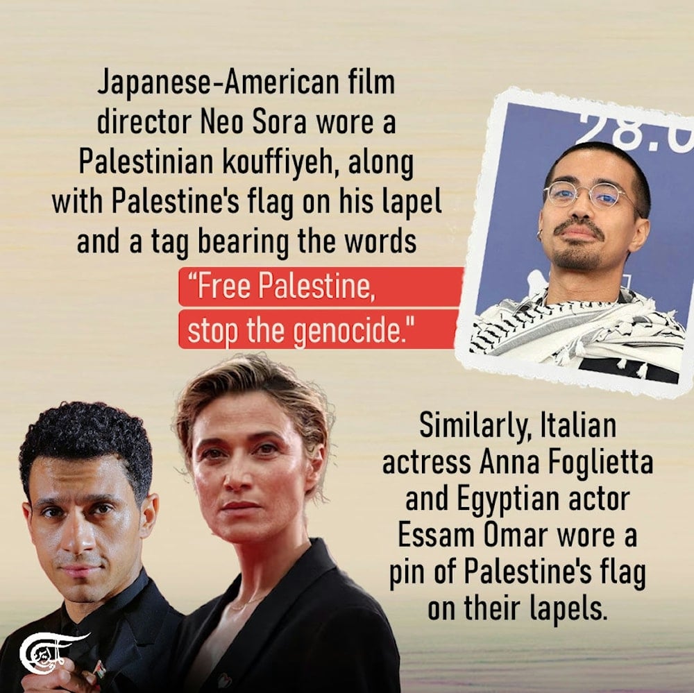 Solidarity with Gaza takes center stage at 81st Venice International Film Festival