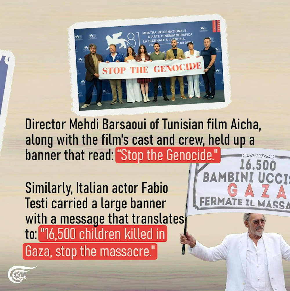 Solidarity with Gaza takes center stage at 81st Venice International Film Festival