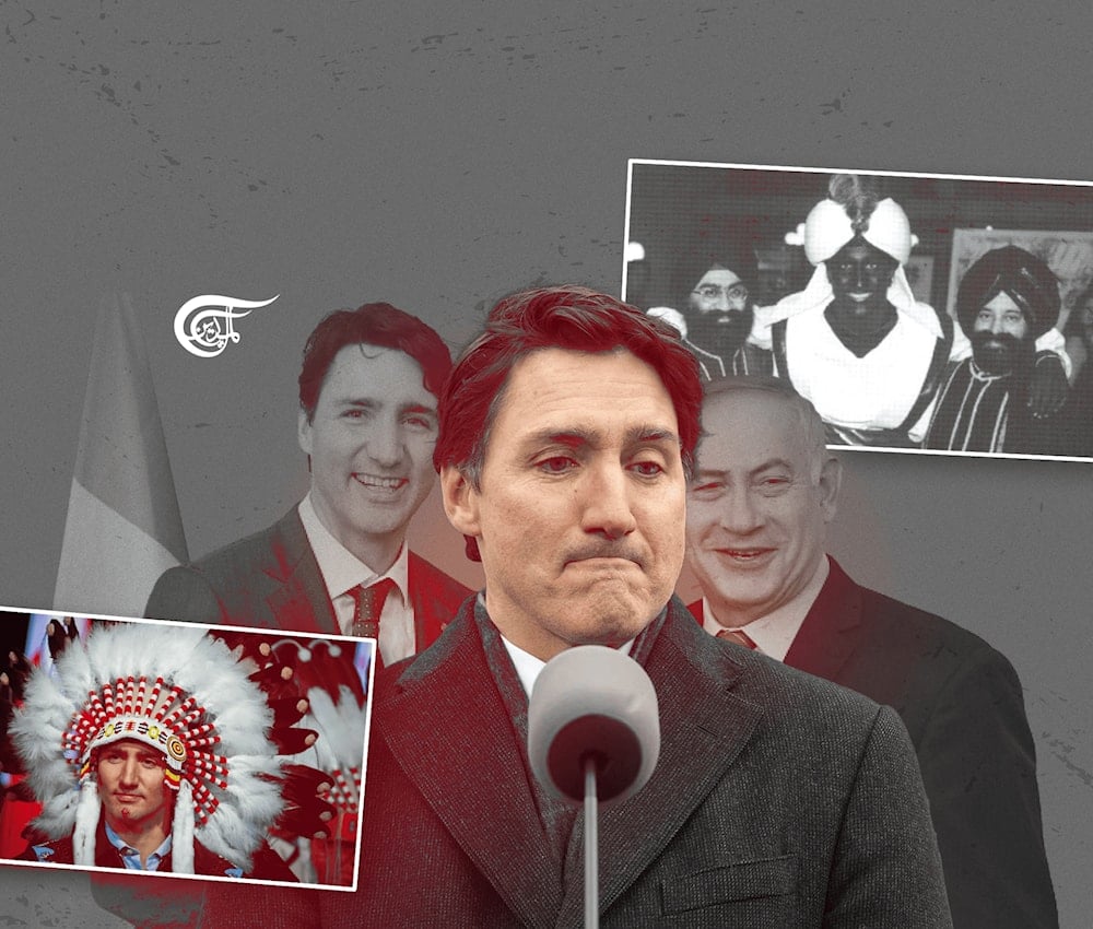 Crown-Indigenous relations under Trudeau are best encapsulated in the words of Eva Jewell of the Yellowhead Institute, He was just as colonial as any other prime minister. (Al Mayadeen English; Illustrated by Mahdi Rtail)