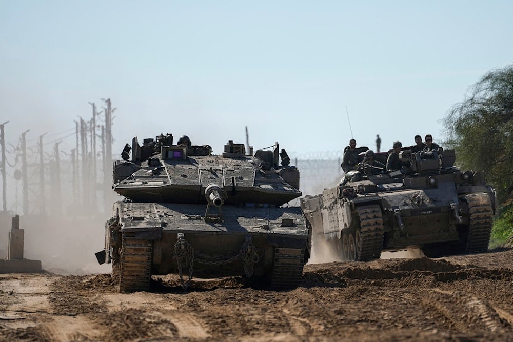 Israeli troops are crossing into the occupied Palestinian territories from the Gaza Strip, Saturday, Jan. 18, 2025 (AP)