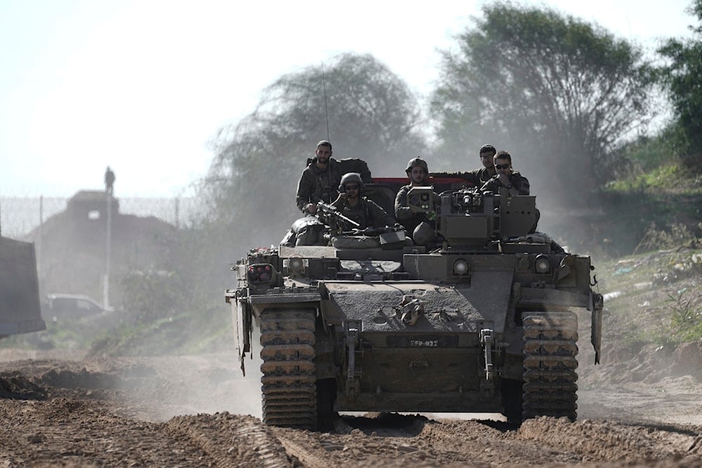 Israeli troops are crossing into Israel from the Gaza Strip, on January 18, 2025. (AP)