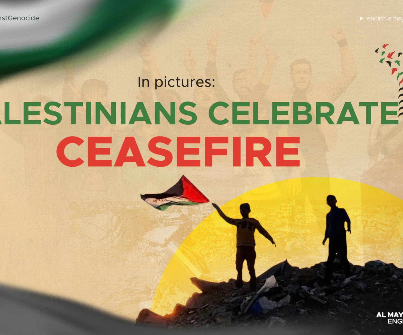 In pictures: Palestinians celebrate ceasefire In pictures: Palestinians celebrate ceasefire