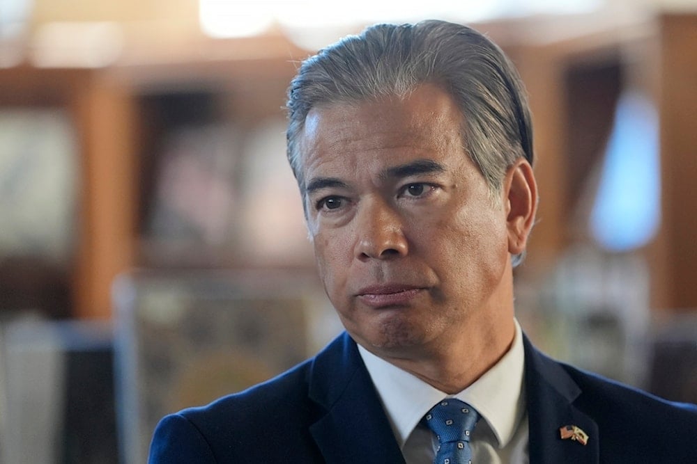 California Attorney General Rob Bonta speaks at a news conference at the San Francisco Public Library's Bernal Heights branch in San Francisco, Wednesday, Dec. 4, 2024. (AP)