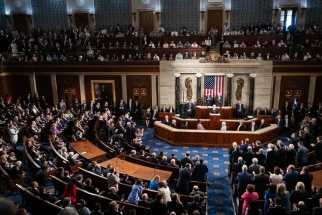 Israeli Prime Minister delivers a controversial address to a joint session of Congress in Washington on July 24.2024. (AFP via Getty Images)