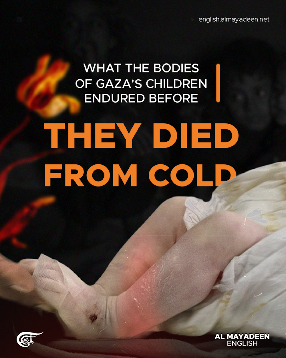 What the bodies of Gaza's children endured before they died from cold