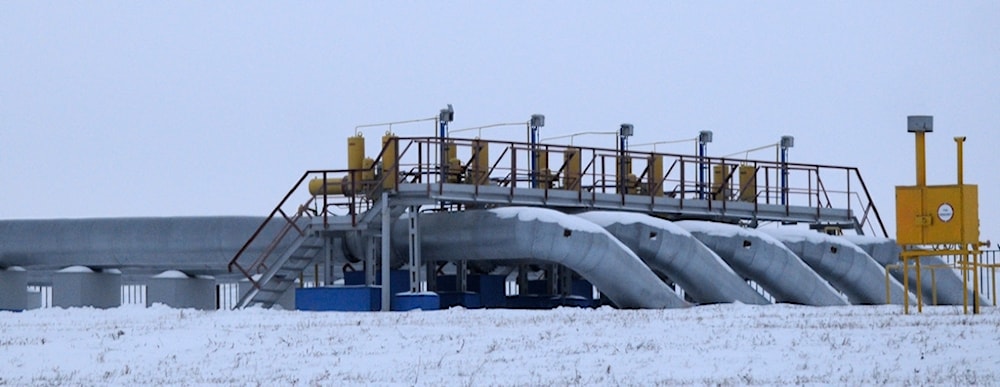 The gas pumping station at Sudzhe, Russia, seen on Jan. 11, 2009. (AP)