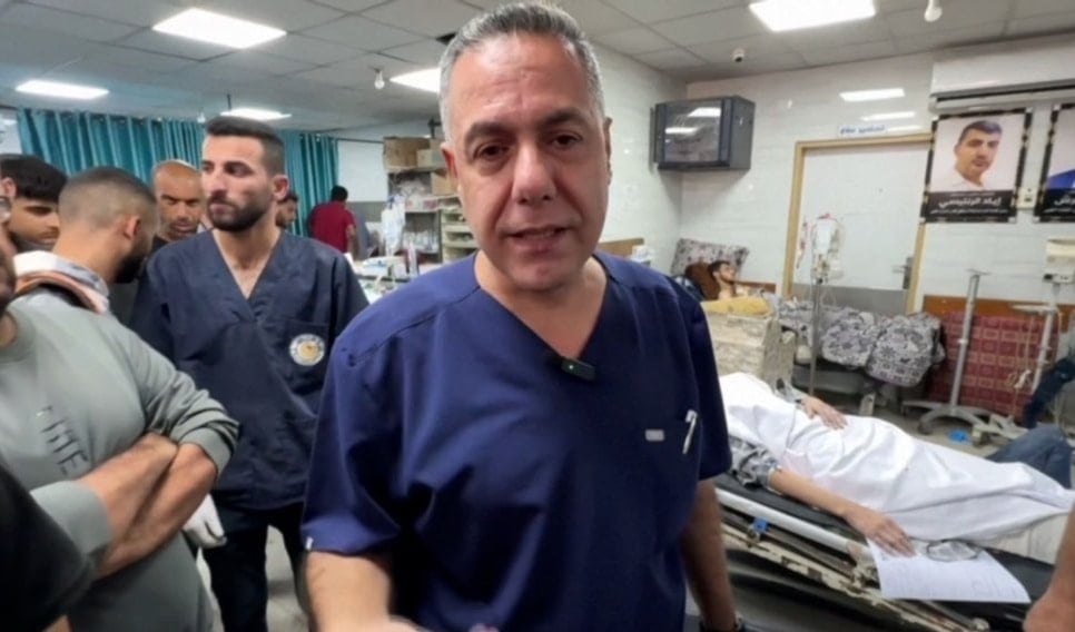 Kamal Adwan Hospital director Dr. Hussam Abu Safiya in an undated photo, Gaza Strip (Social Media)