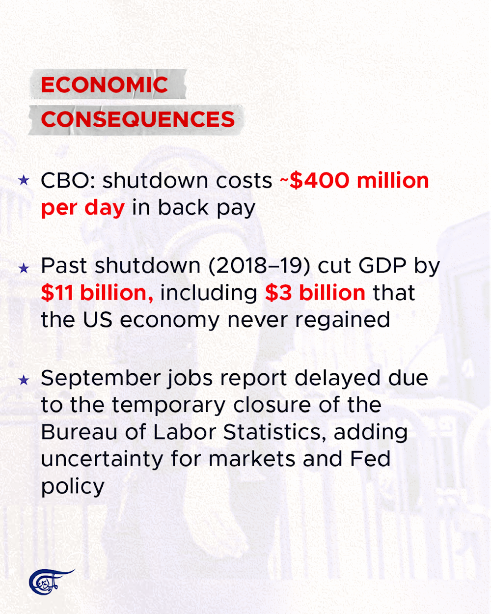 US government has shut down, what happens next?