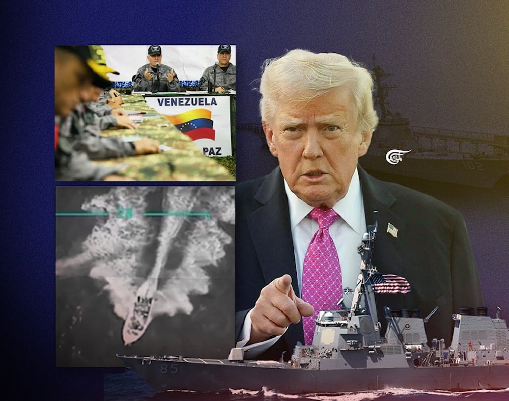  The defense of Venezuela's sovereignty is inseparable from the condemnation of the genocide in Gaza and from supporting all just causes against foreign domination. (Al Mayadeen English; Illustrated by Zeinab el-Hajj)