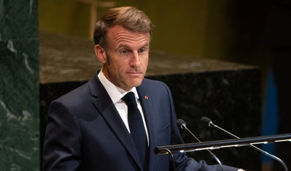 France's President Emmanuel Macron addresses the 80th session of the United Nations General Assembly, Tuesday, Sept. 23, 2025, at U.N. headquarters. (AP)