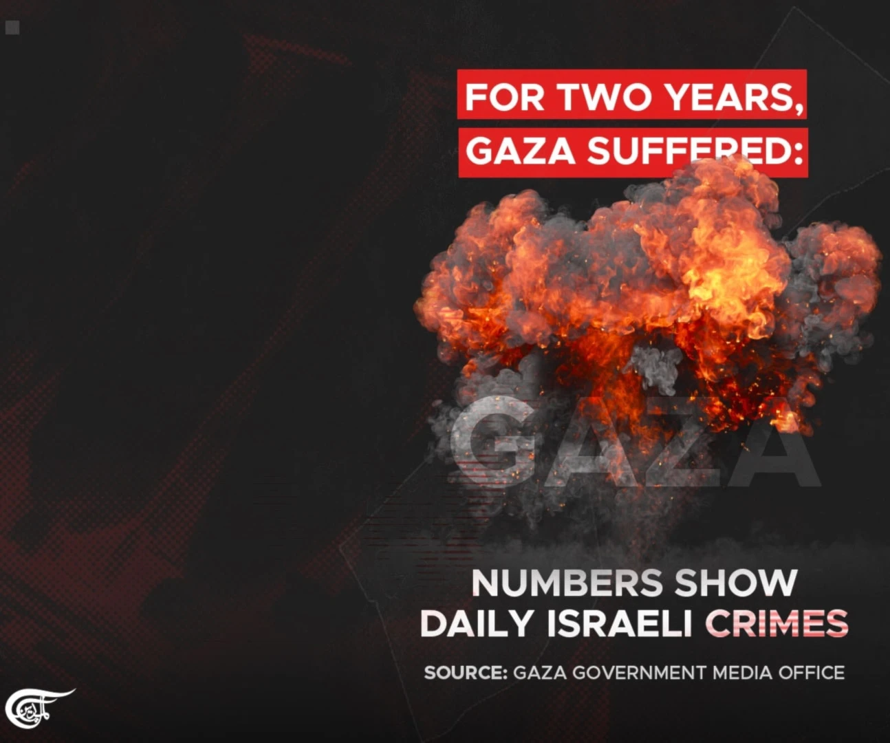 For two years, Gaza suffered: Numbers show daily Israeli crimes: Gaza Government Media Office For two years, Gaza suffered: Numbers show daily Israeli crimes: Gaza Government Media Office