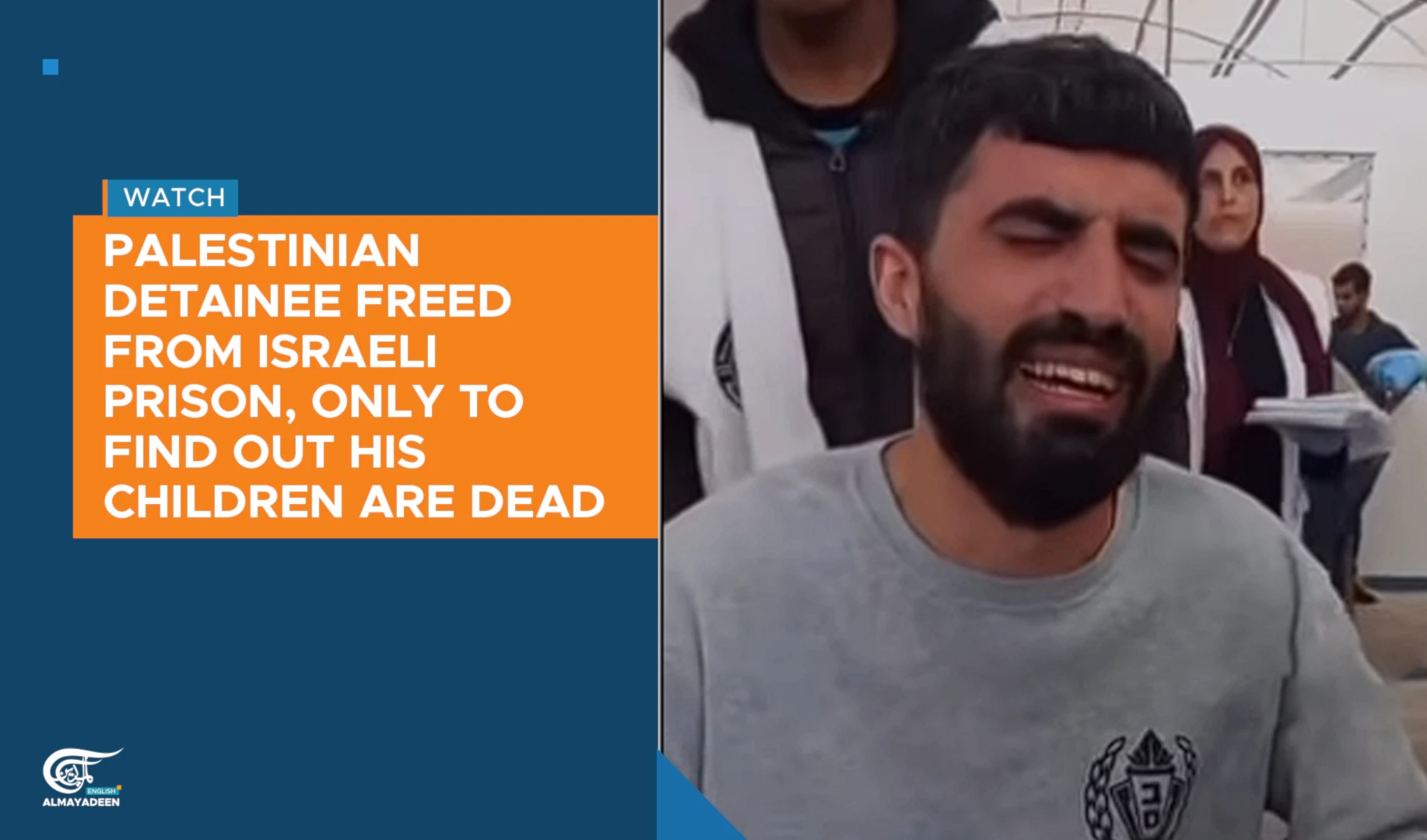 Palestinian detainee freed from Israeli prison, only to find out his children are dead