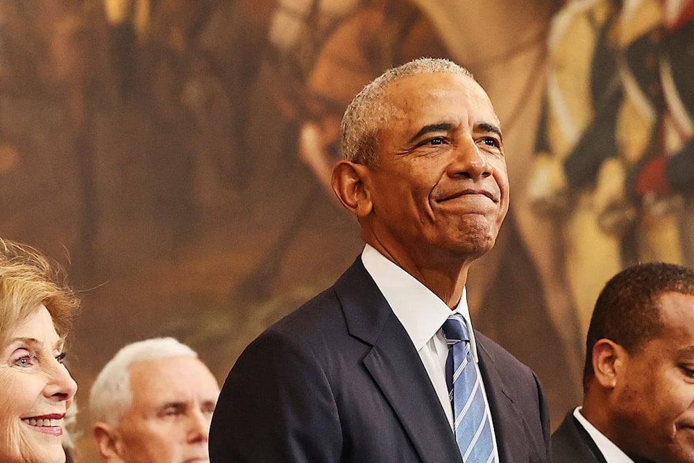 Obama urges institutions to resist Trump administration pressure.
