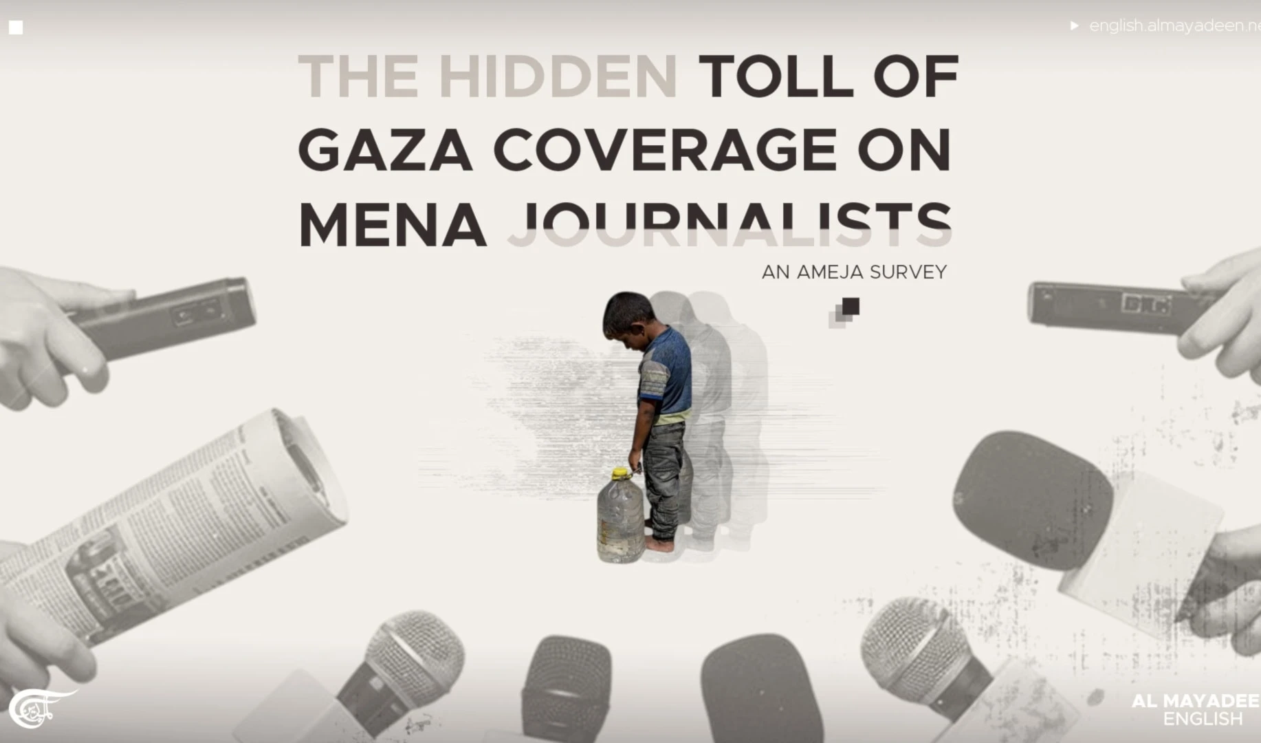 The hidden toll of Gaza coverage on MENA Journalists: An AMEJA survey The hidden toll of Gaza coverage on MENA Journalists: An AMEJA survey
