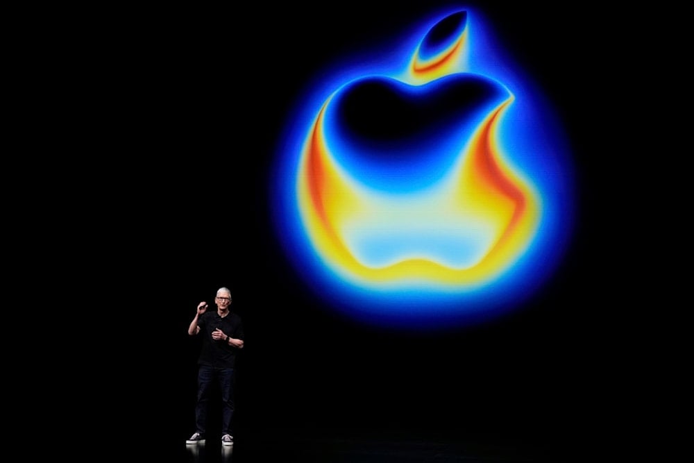 Apple CEO Tim Cook speaks on stage during an announcement of new products at Apple Park on Tuesday, Sept. 9, 2025, in Cupertino, Calif. (AP Photo/Godofredo A. Vásquez)