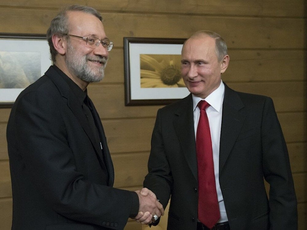 Chief of the Iranian SNSC Ali Larijani meets with Russian President Vladimir Putin, Moscow, Russia, October 16 2025 (IRNA)