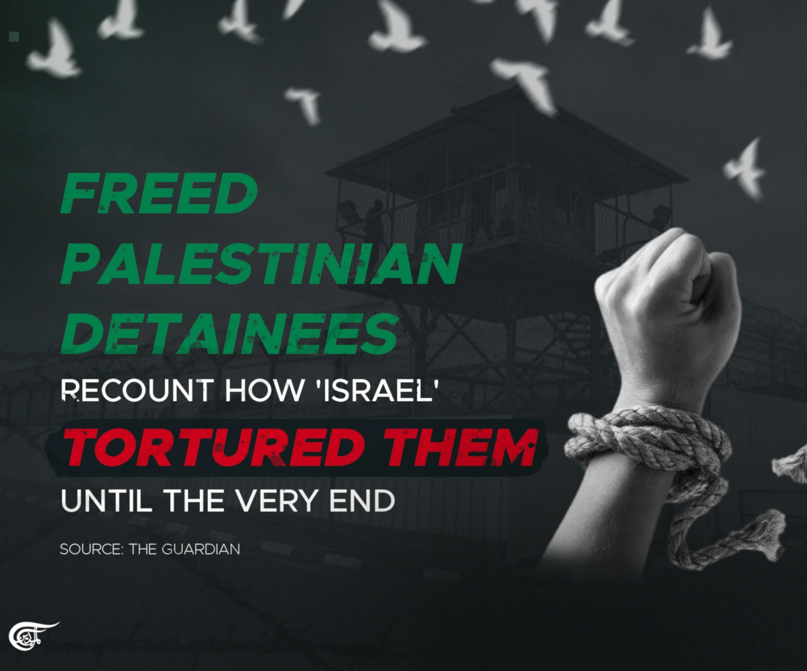 Freed Palestinian detainees recount how 'Israel' tortured them until the very end: The Guardian Freed Palestinian detainees recount how 'Israel' tortured them until the very end: The Guardian