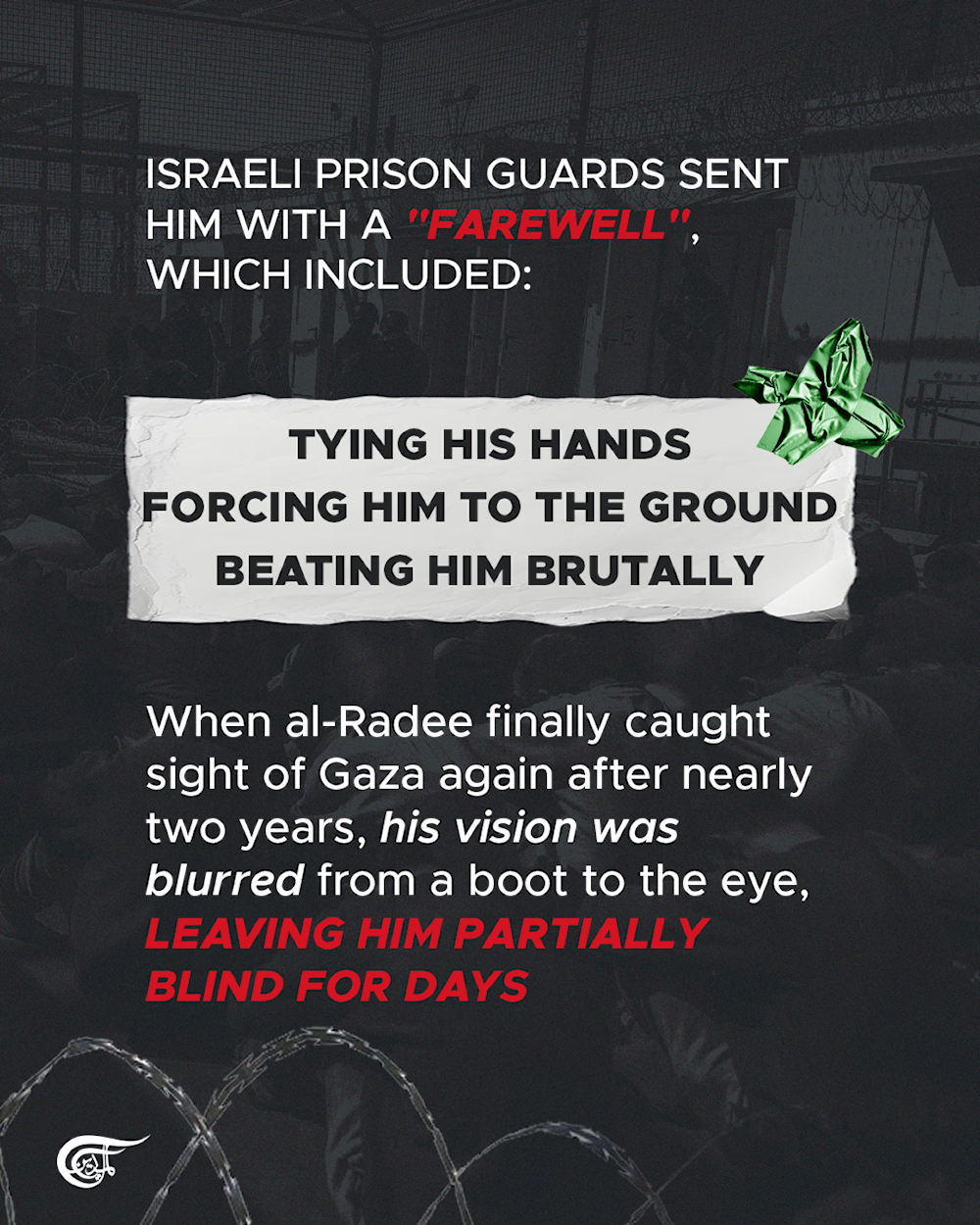 Freed Palestinian detainees recount how 'Israel' tortured them until the very end: The Guardian