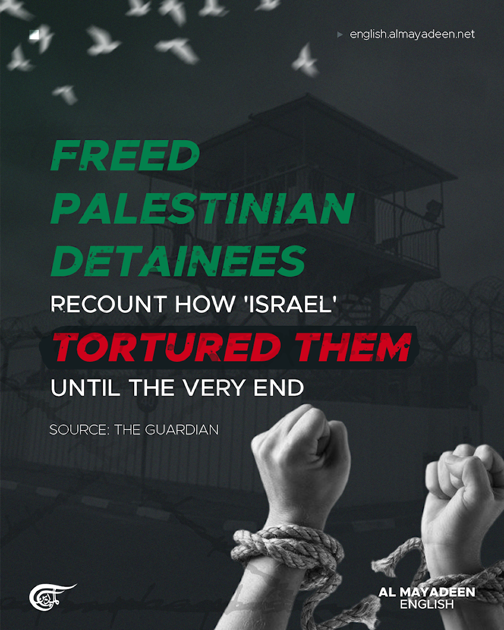 Freed Palestinian detainees recount how 'Israel' tortured them until the very end: The Guardian