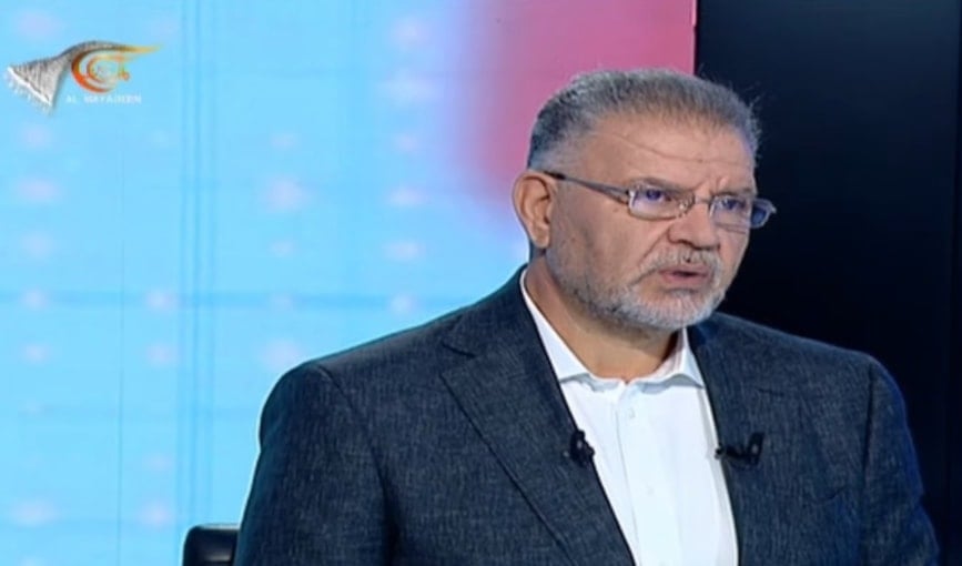 Member of the Loyalty to the Resistance bloc Ali Fayyad speaks to Al Mayadeen, October 18, 2025 (Screengrab)