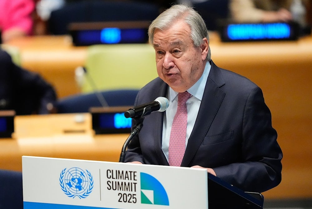 Secretary General Antonio Guterres leads a climate summit, Wednesday, Sept. 24, 2025, at U.N. headquarters (AP)