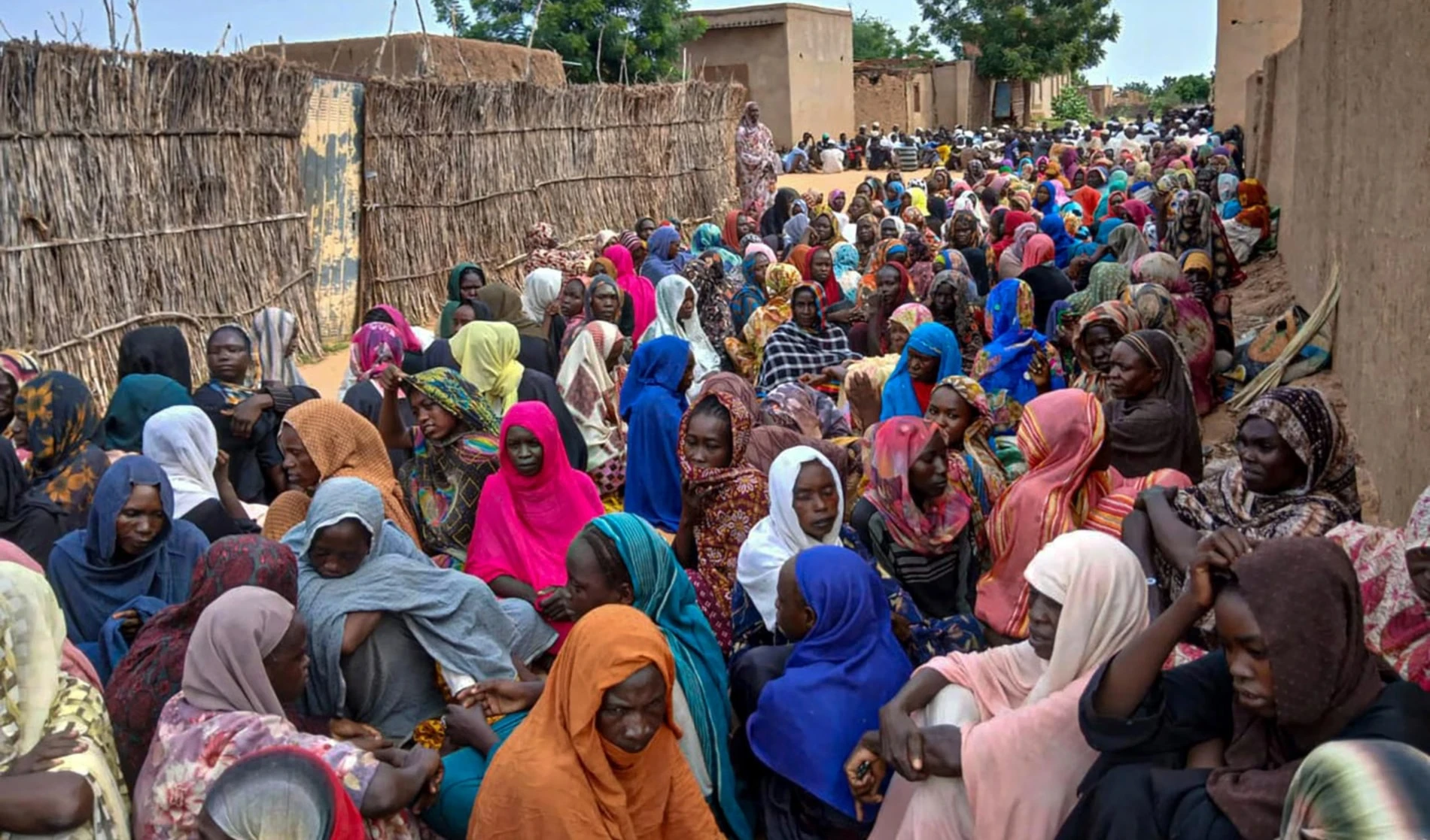 People gather to wait for food aid in El Fasher, the last city in the western Darfur region still held by the Sudanese army, and under constant attack from the RSF (AFP) People gather to wait for food aid in El Fasher, the last city in the western Darfur region still held by the Sudanese army, and under constant attack from the RSF (AFP)