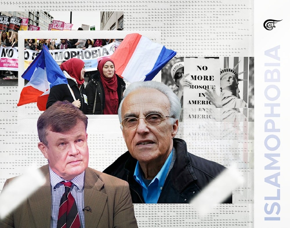 If the West is to reclaim its moral compass, it must first confront the fear it created, and the lies it told to sustain it. (Al Mayadeen English; Illustrated by Batoul Chamas)