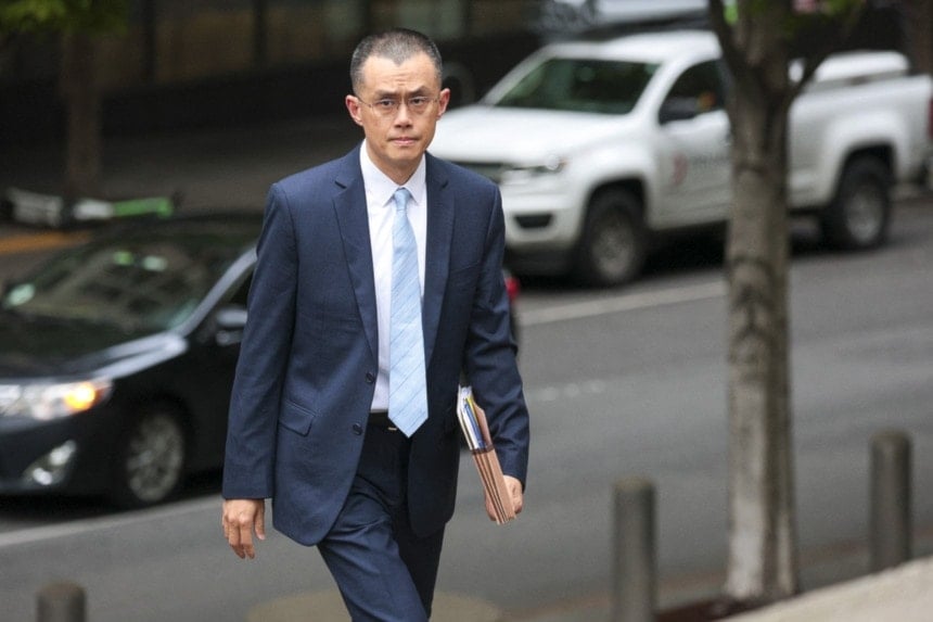 Binance founder Changpeng Zhao is seen leaving his court sentencing in 2024. (AFP)