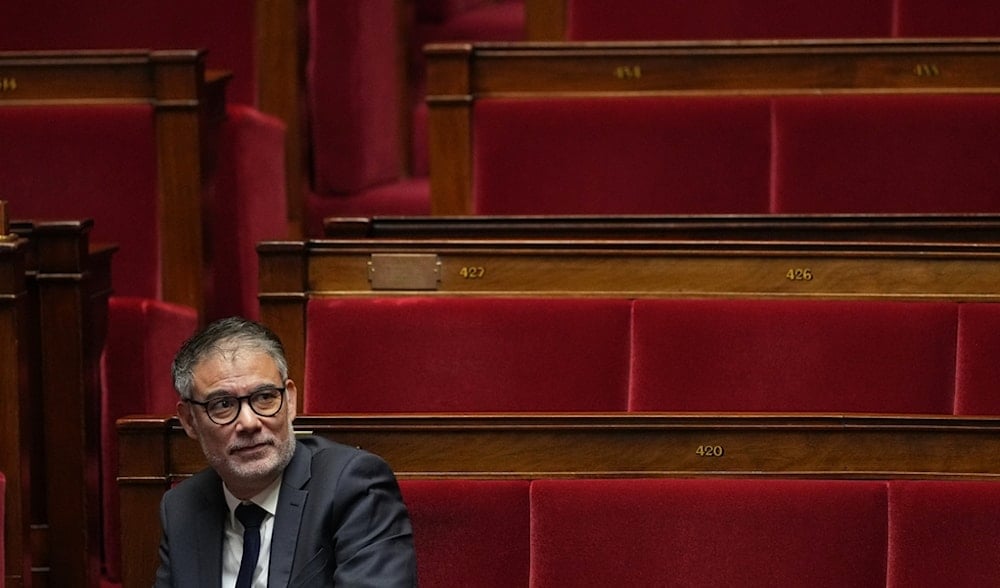 French socialist party general secretary Olivier Faure listens to debates before a no-confidence vote, Thursday, Oct. 16, 2025 at the National Assembly in Paris. (AP)