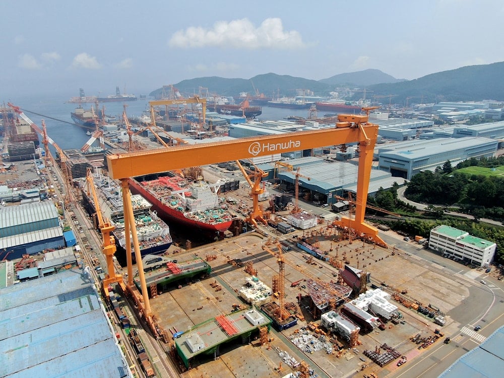 Undated photo of Hanwha Ocean’s Goeje Shipyard in South Korea (Hanwha Ocean)