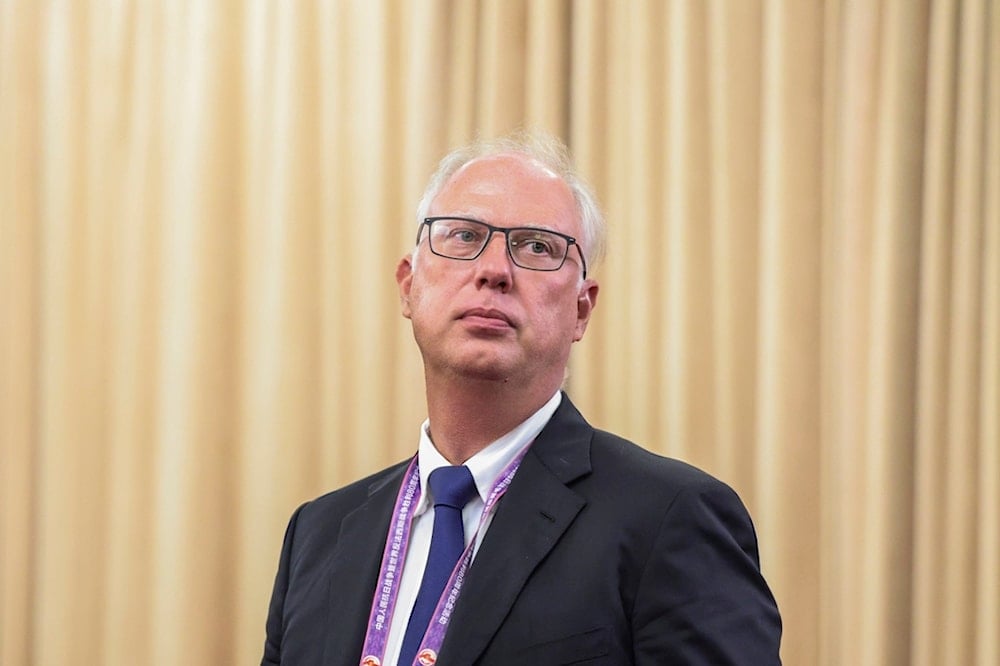 Kirill Dmitriev, Special Presidential Envoy on Foreign Investment and Economic Cooperation of Russia, looks on at Diaoyutai State Guesthouse in Beijing, China, Tuesday, Sept 2, 2025. (AP)