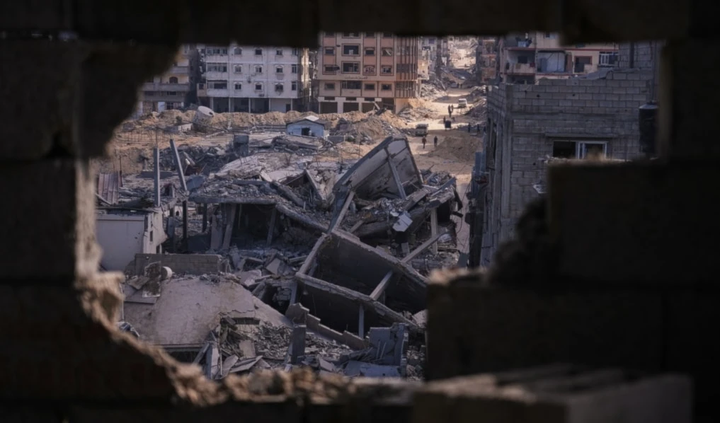 Buildings destroyed during the Israeli air and ground offensive are seen in the Al-Shati camp, in Gaza City, Friday, Oct. 24, 2025. (AP) Buildings destroyed during the Israeli air and ground offensive are seen in the Al-Shati camp, in Gaza City, Friday, Oct. 24, 2025. (AP)