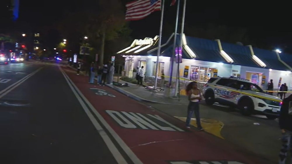 Footage from the site of the shooting in Washington on October 24, 2025. (Social media)