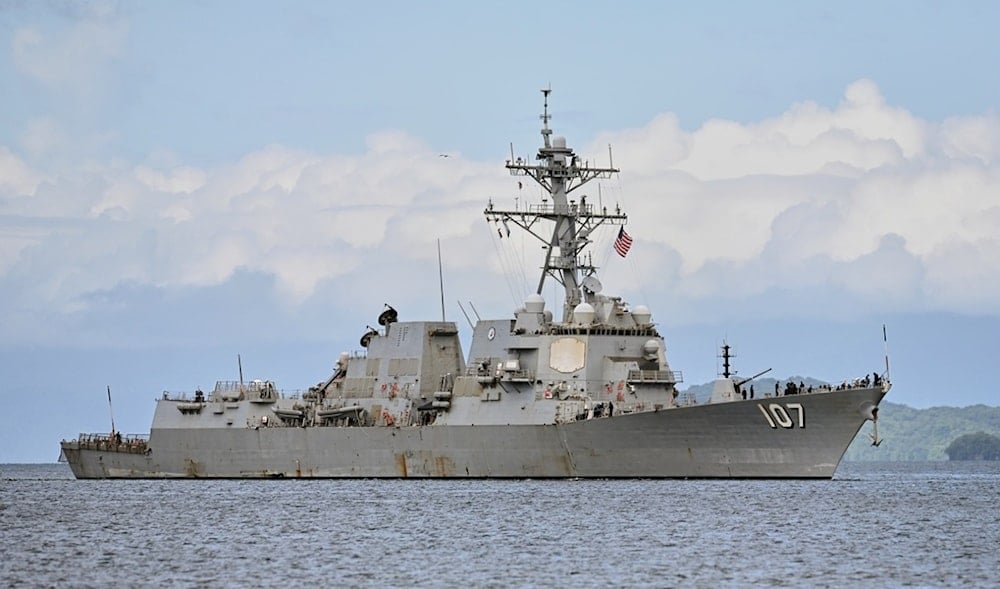The USS Gravely destroyer arrives to dock for military exercises in Port-of-Spain, Trinidad and Tobago, Sunday, Oct. 26, 2025. (AP)