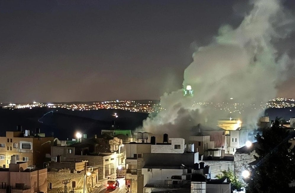 Al-Quds Brigades IED disables an Israeli military vehicle in Jenin.