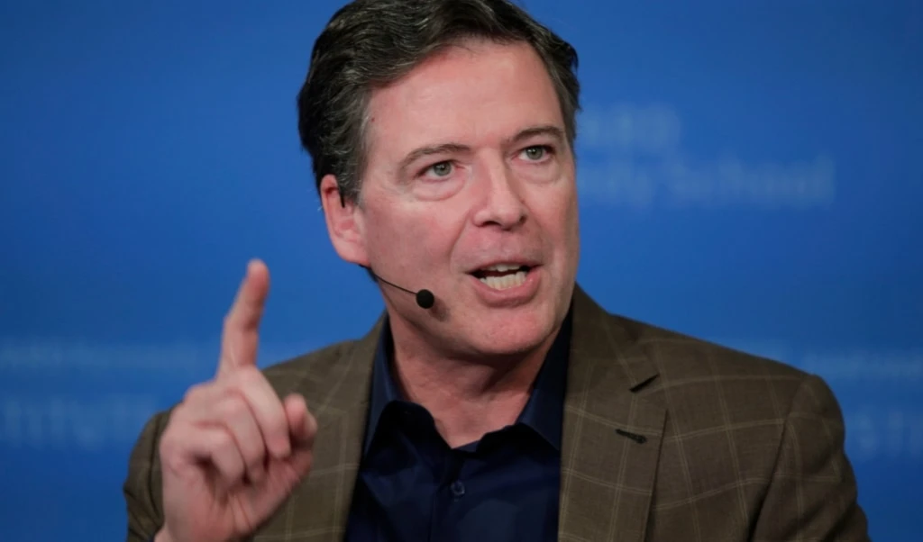 Former Director of the Federal Bureau of Investigation James Comey speaks at Harvard University's Institute of Politics' JFK Jr. Forum in Cambridge, Mass., February 24, 2020 (AP Photo/Charles Krupa) Former Director of the Federal Bureau of Investigation James Comey speaks at Harvard University's Institute of Politics' JFK Jr. Forum in Cambridge, Mass., February 24, 2020 (AP Photo/Charles Krupa)