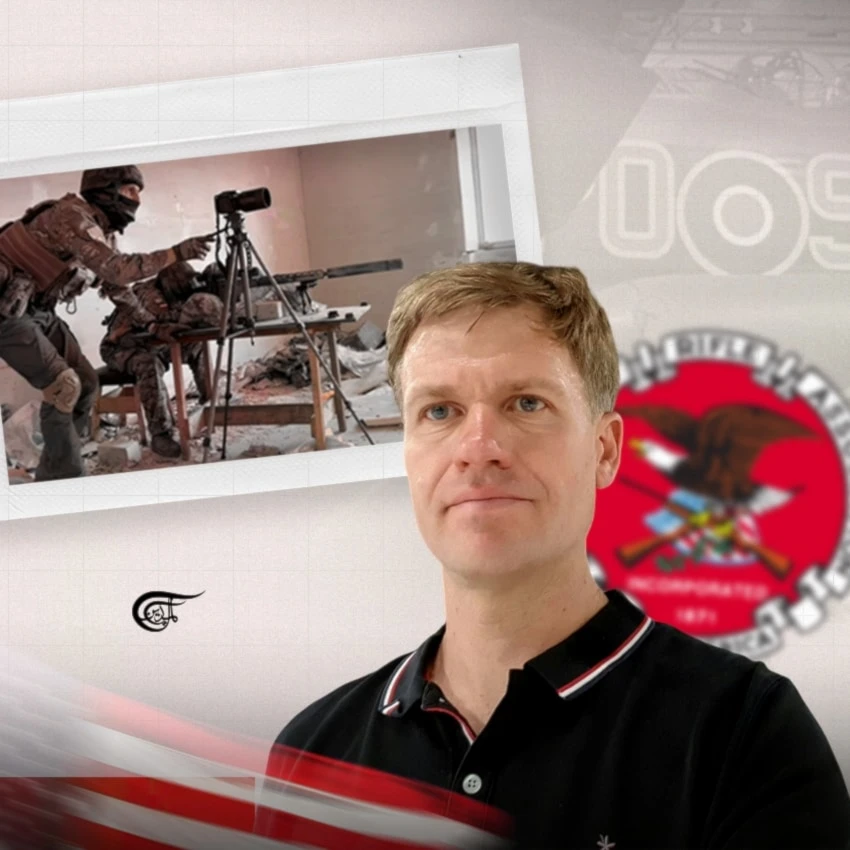 DeVore believed “ideally”, a “major national gun rights” organisation in the US, such as the National Rifle Association “or one of its rivals” would “play a coordinating role.” (Al Mayadeen English; Illustrated by Zeinab el-Hajj)