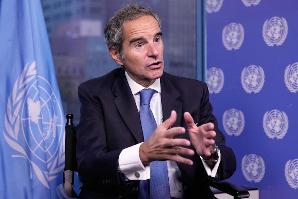 International Atomic Energy Agency Director General Rafael Grossi is interviewed at United Nations headquarters, Wednesday, Oct., 29, 2025 (AP)