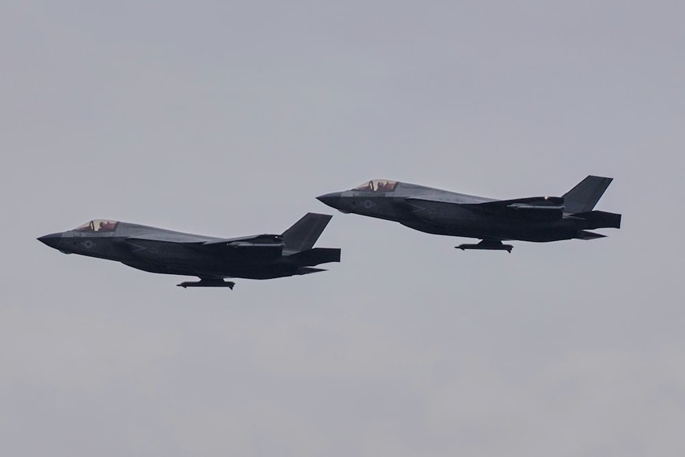 U.S. F-35 fighter jets fly over José Aponte de la Torre Airport in Ceiba, Puerto Rico, Friday, Sept. 19, 2025 (AP)