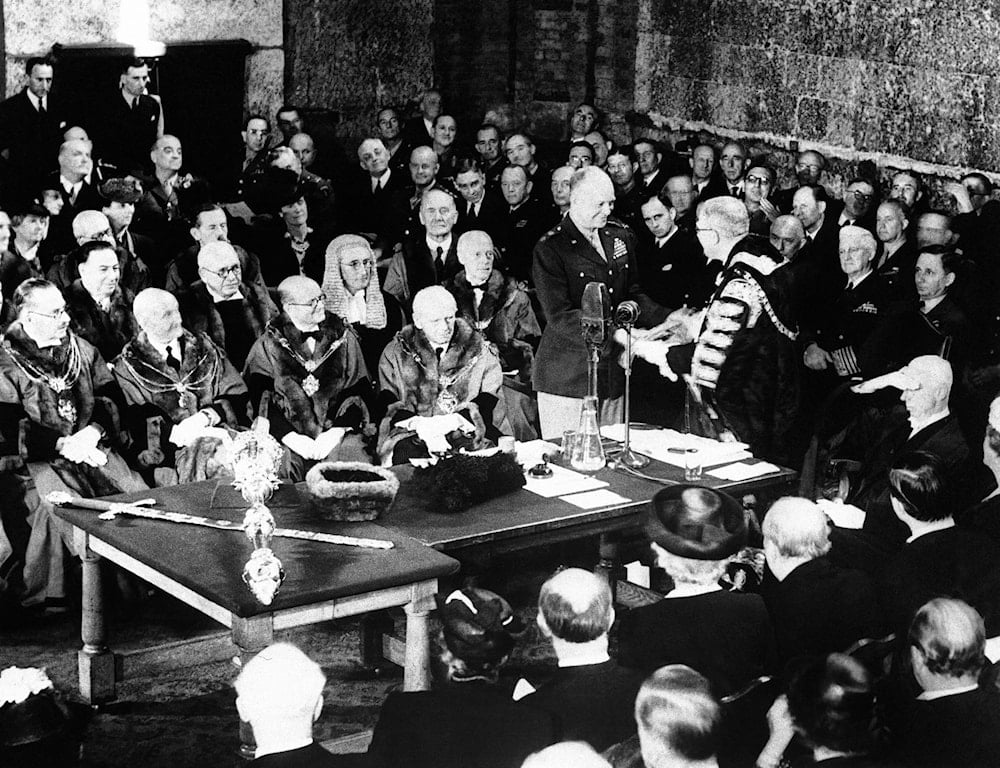 Trump trades history for replica sword, ousts Eisenhower librarian