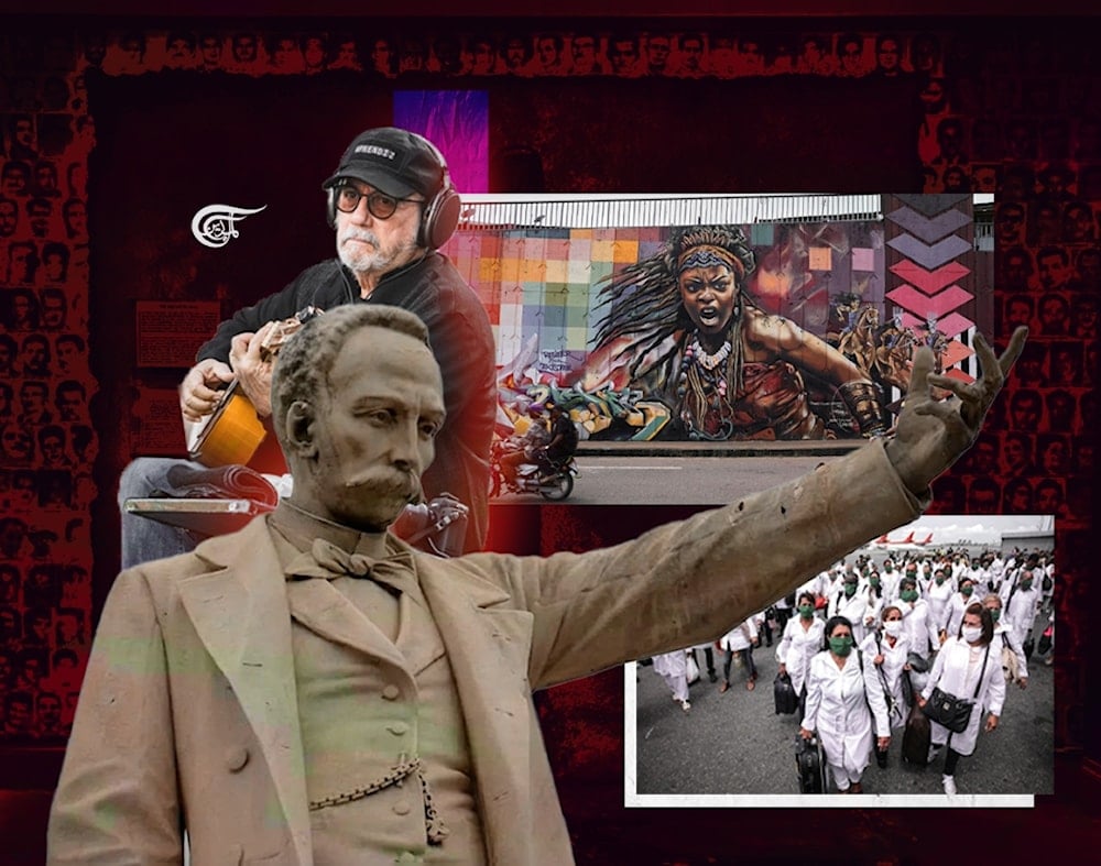 The contemporary media battle confirms that the trench of ideas is more crucial today than ever. (Al Mayadeen English; Illustrated by Zeinab el-Hajj)