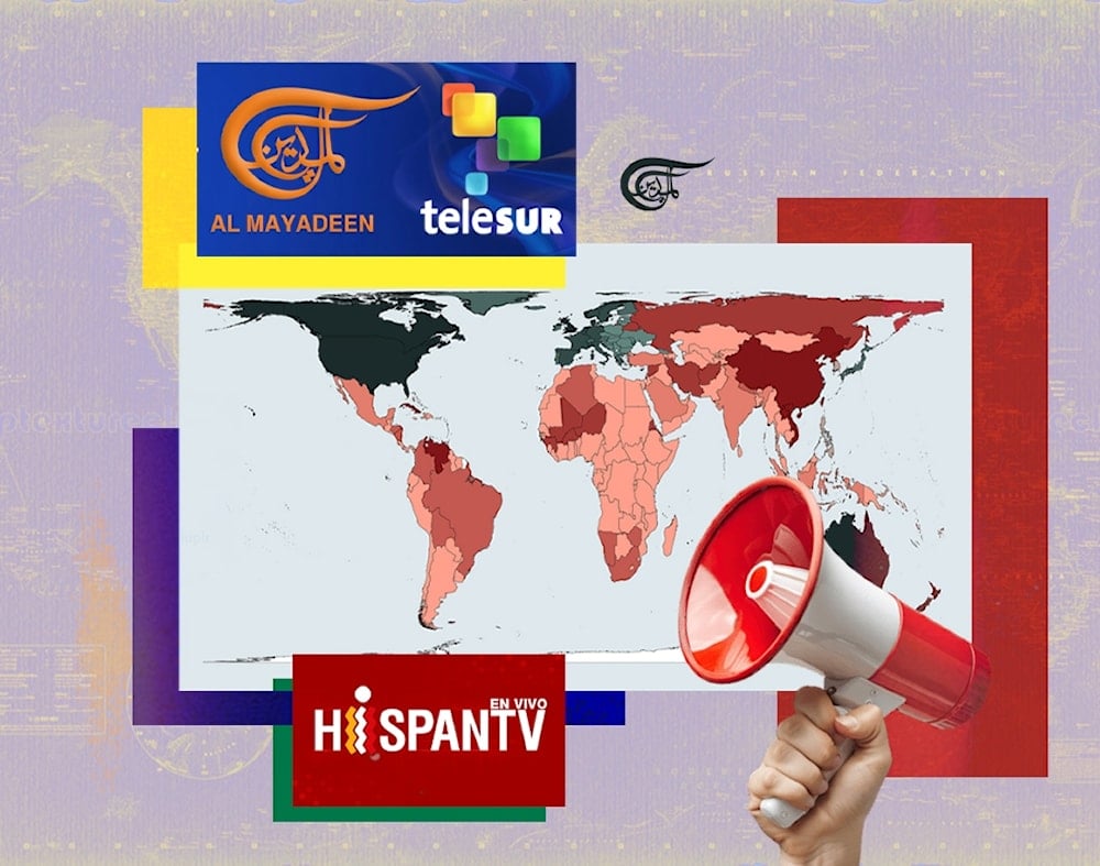 Combined media networks can strengthen voices on existing priorities while drawing attention to neglected issues. (Al Mayadeen English; Illustrated by Zeinab el-Hajj)