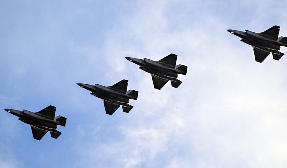 US Marines' Lockheed Martin F-35 B jets arrive in formation at Jose Aponte de la Torre Airport, formerly Roosevelt Roads Naval Station, in Ceiba, Puerto Rico, Sept. 13, 2025. (AFP Photo)