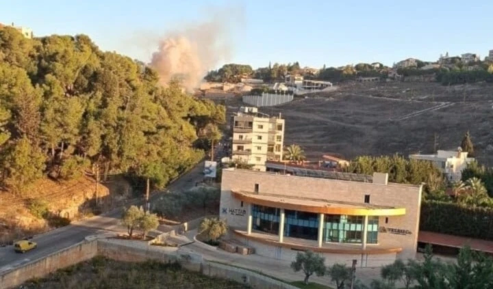 Smoke rises from the site of an Israeli airstrike in Nabatieh, southern Lebanon, Friday, October 31, 2025 (Social media) Smoke rises from the site of an Israeli airstrike in Nabatieh, southern Lebanon, Friday, October 31, 2025 (Social media)