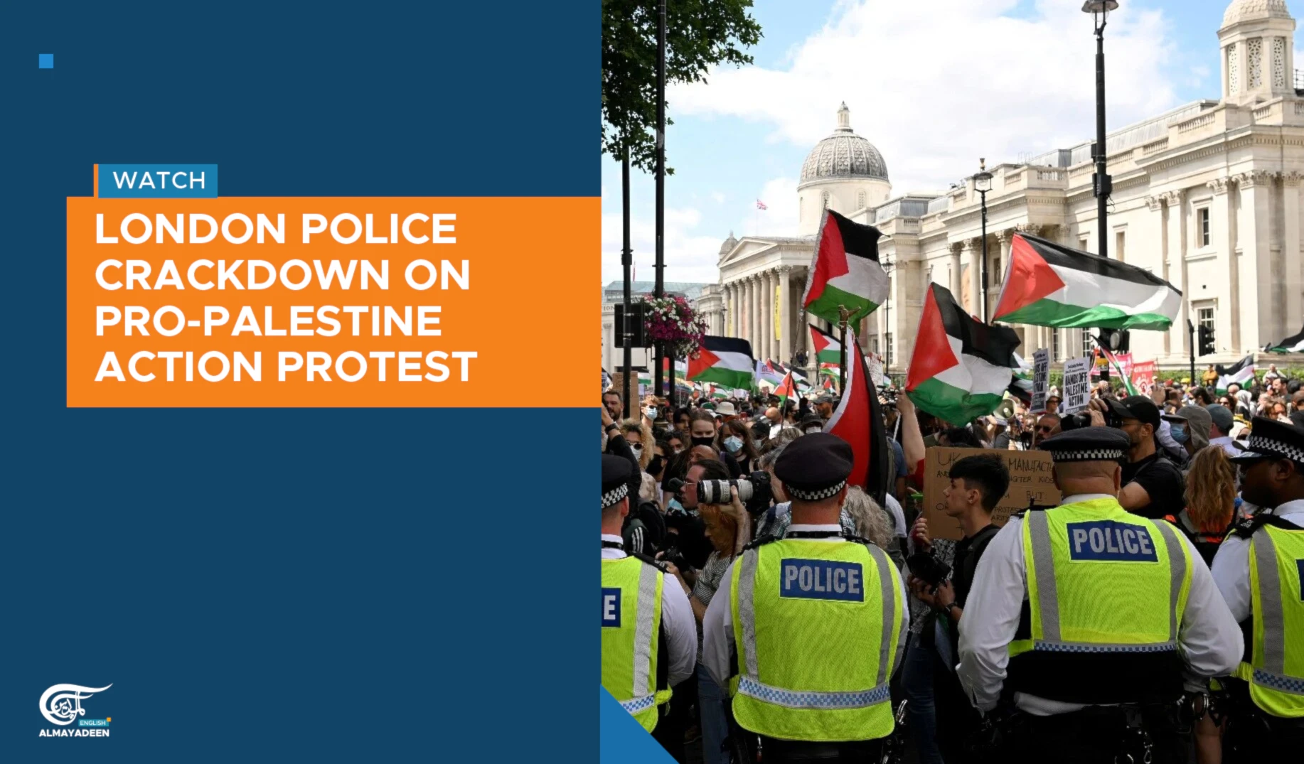 London police crackdown on pro-Palestine Action protest