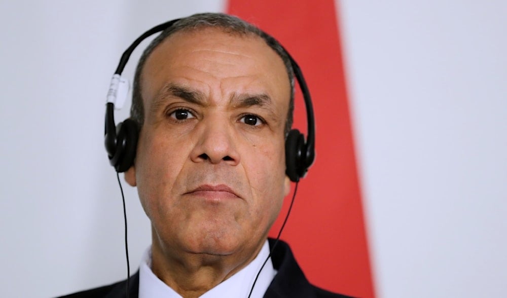 Egyptian Foreign Minister Badr Abdelatty listens during a press conference with his German counterpart Johann Wadephul, in Cairo, Egypt, Tuesday, Oct. 7, 2025. (AP)