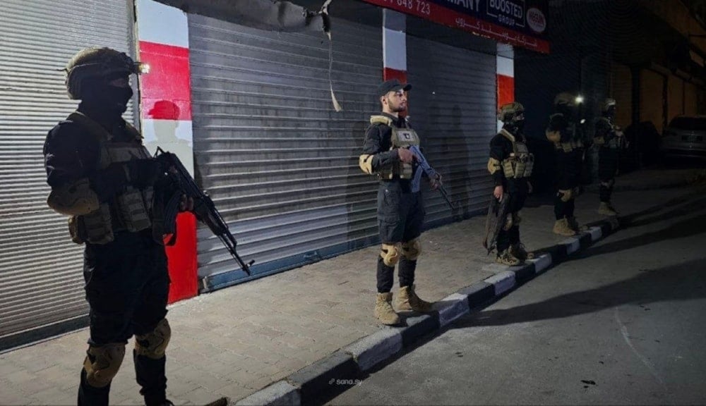 Deployment of Internal Security Forces in the Al-Midan neighborhood of Aleppo Governorate. (SANA)