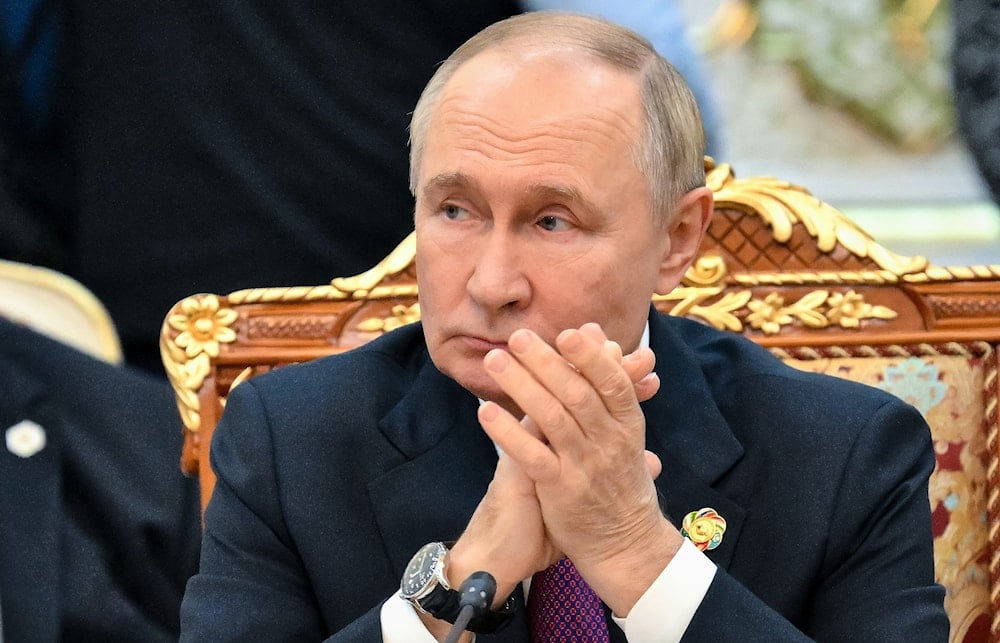 Russian President Vladimir Putin attends the Russia-Central Asia summit in Dushanbe, Tajikistan, Thursday, Oct. 9, 2025 (AP)