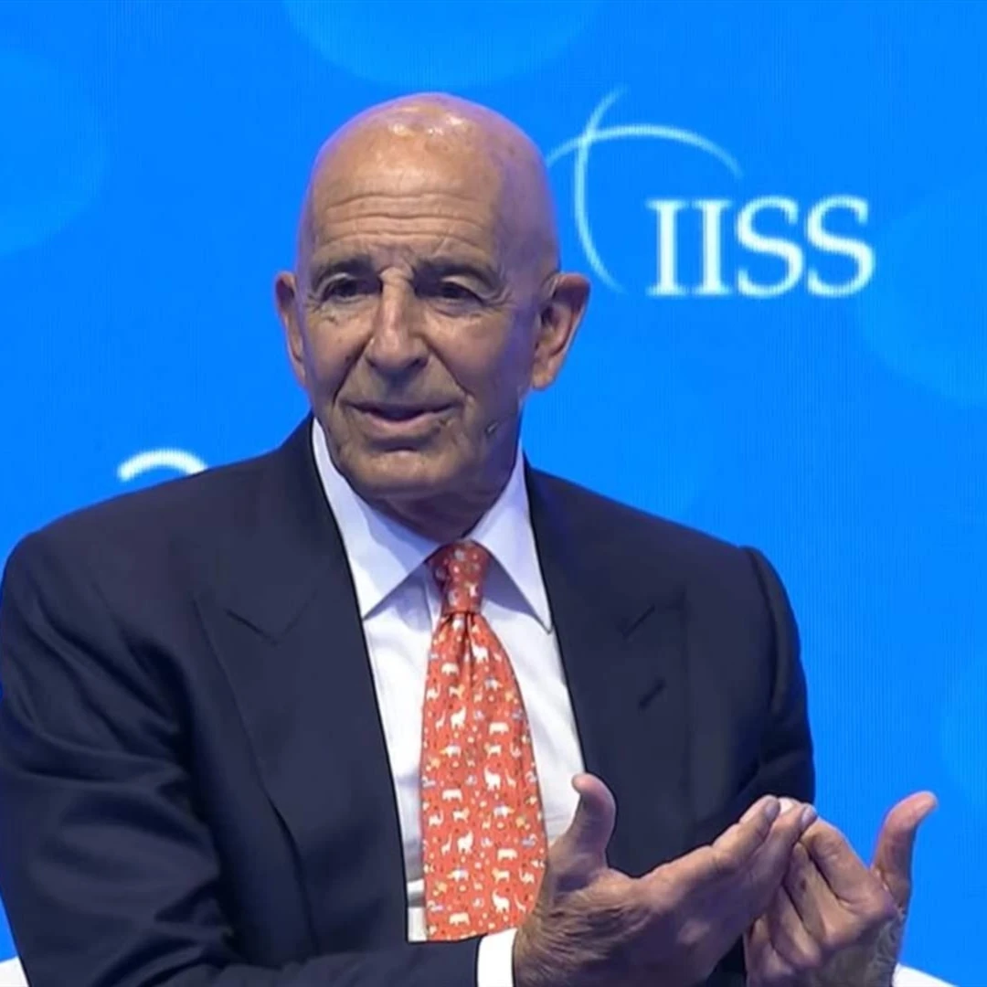 US envoy Tom Barrack during the IISS conference in Manama, Bahrain, on November 1, 2025 (AFP)